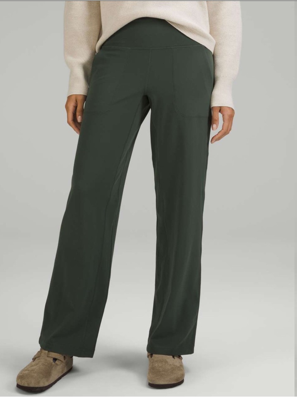 NWT Lululemon Align Wide Leg High-Rise Pant 31" Smoked Spruce size 4